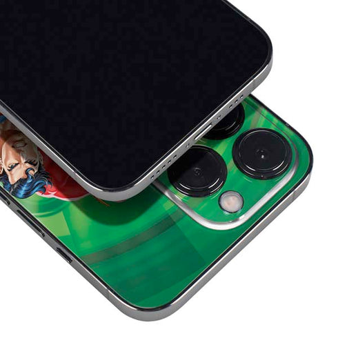 Justice League Team Power Up Green iPhone 16 Pro Skin